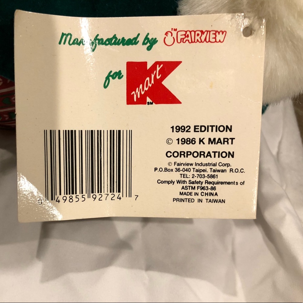 Vintage Kmart edition,1992 Christmas Bear Family - Picture 4 of 10